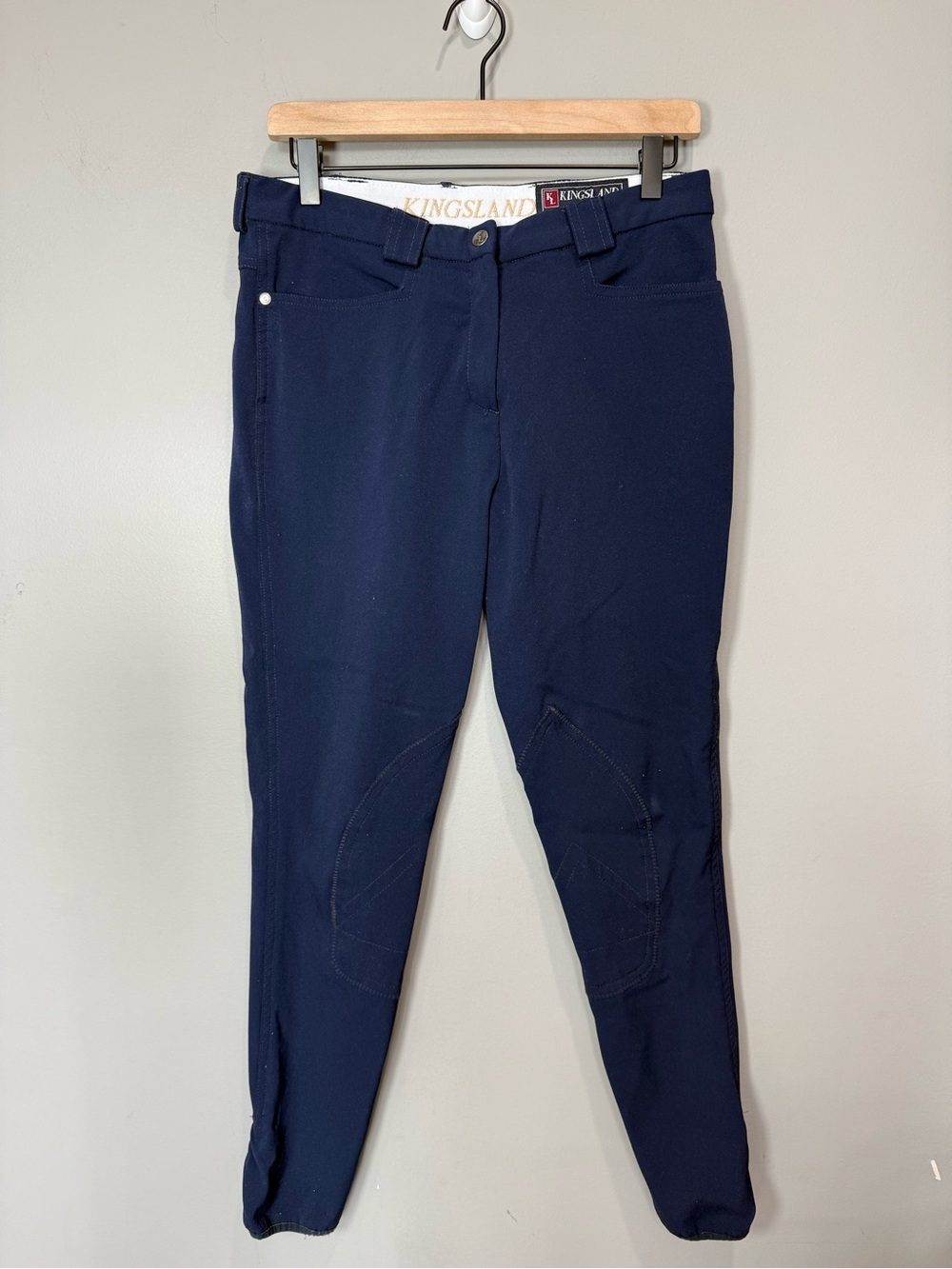 Kingsland Equestrian Breeches Women’s Medium Navy‎ knee patch riding pants